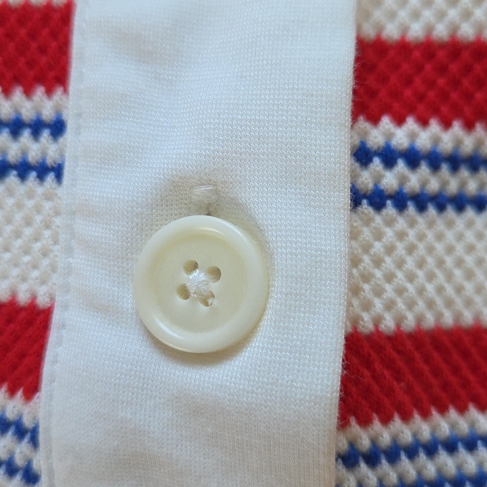 Reformation Red, White, Blue 'Anna' Cropped Rugby Top - Size M - Picture 6 of 10